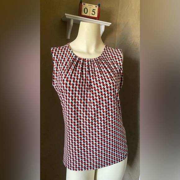 Calvin Klein Women’s Sleeveless Geometric print size S, stretch - Picture 1 of 10